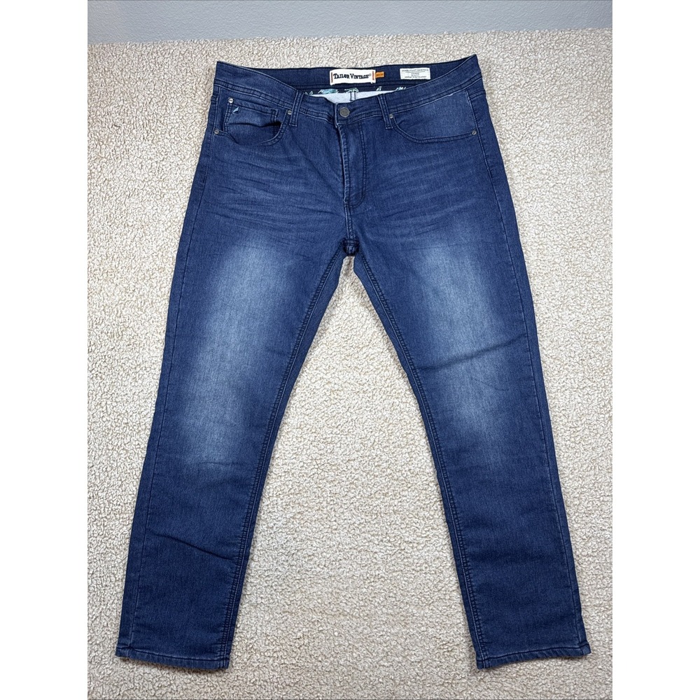 NEW Tailor Vintage Mens Slim Fit Size 36x30 Connecticut Originals Canaan Stretch